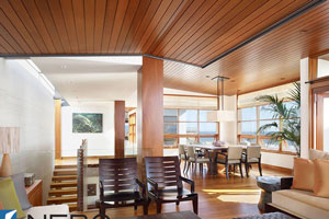 Дизайн интерьера деревянного дома - фото