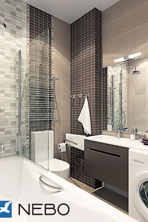 Дизайн интерьера ванной комнаты - фото